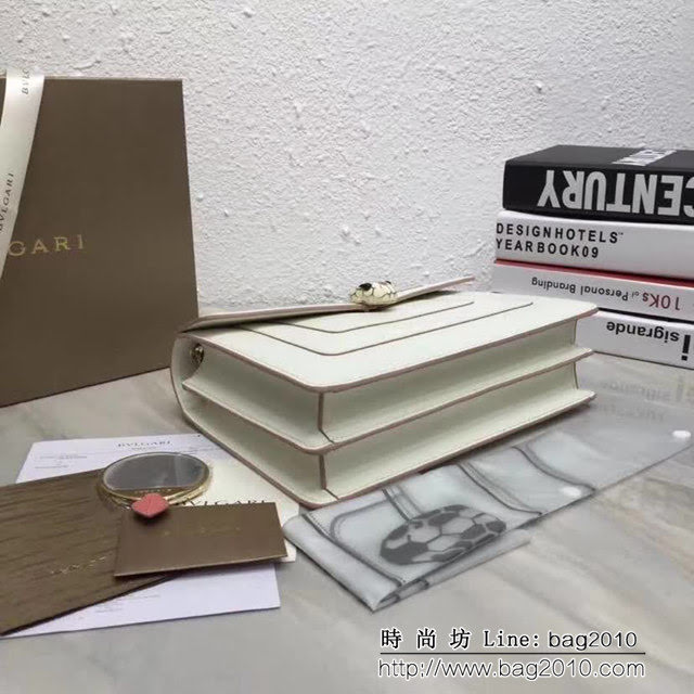 BVLGARI寶格麗 全球限量款 雙層款 新琺瑯Serpenti蛇頭包 鏈條單肩斜挎包 35106 FYD1415